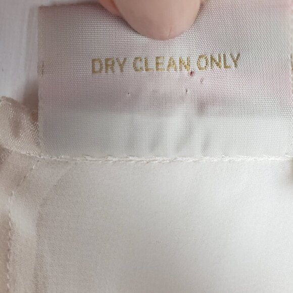 Rungolee Eyelet Lace Front Top Ivory 3/4 Sleeve Blouse Womens Size Small - Picture 15 of 16